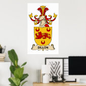 ディロン家紋 ポスター (ホームオフィス)