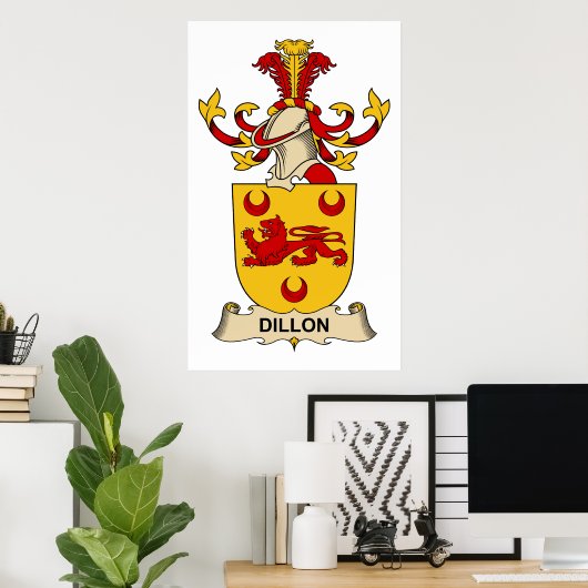 ディロン家紋 ポスター (ホームオフィス)