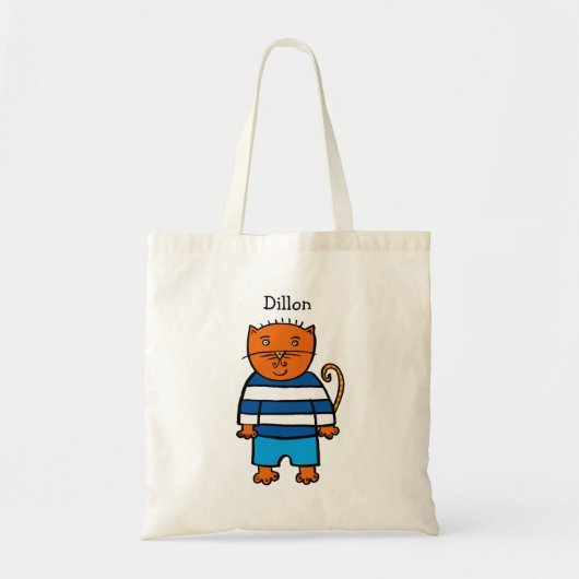 ディロン猫のカスタムグッズ トートバッグ (正面)