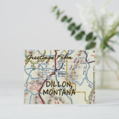 ディロンMTヴィンテージマップ ポストカード (スタンド正面)