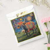 ディワお洒落リの衣装を着た聖牛 フェイバーバッグ (封をした状態)