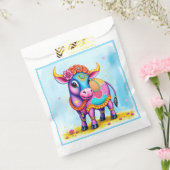 ディワお洒落リの衣装を着た聖牛 フェイバーバッグ (封をした状態)