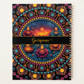 ディワパーソナライズされたリカラフルフェスティバルマンダラ プランナー手帳 (裏面)