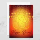 ディワリあいさつホリデーganesha omカード シーズンカード (正面/裏面)