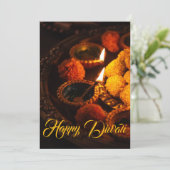 ディワリあいさつ伝統的のホリデーカード シーズンカード (スタンド正面)