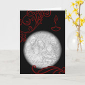 ディワリあいさつ:フローラ・エレガンス カード (黄色い花)