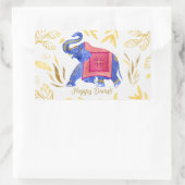 ディワリおめでとう 長方形シール (バッグ)