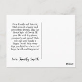 ディワリお祝い ポストカード (裏面)