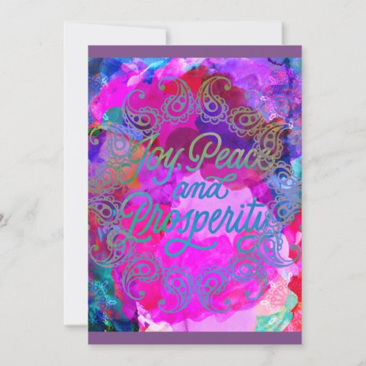 ディワリお祝い 招待状 (正面)