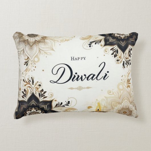 ディワリとエレガントフローラ&ディヤ アクセントクッション (正面)