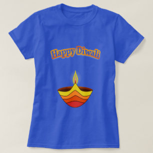 ディワリとディヤランプを祝おう Tシャツ
