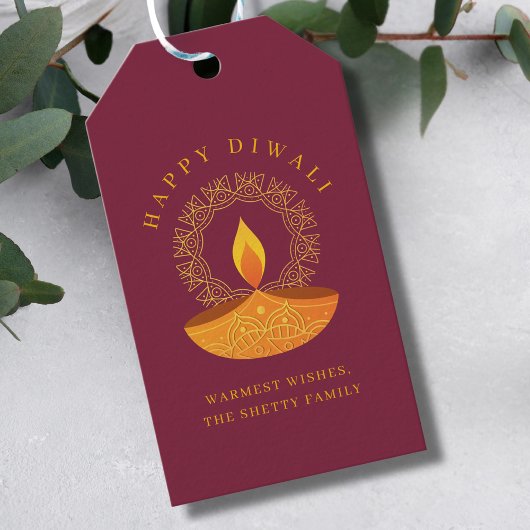 ディワリのお祝い ディヤ ギフトタグ