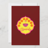 ディワリのお祝い - 祝賀 招待状 (裏面)