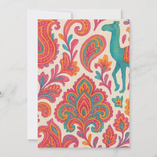 ディワリのグリーティングカード 案内状 (裏面)