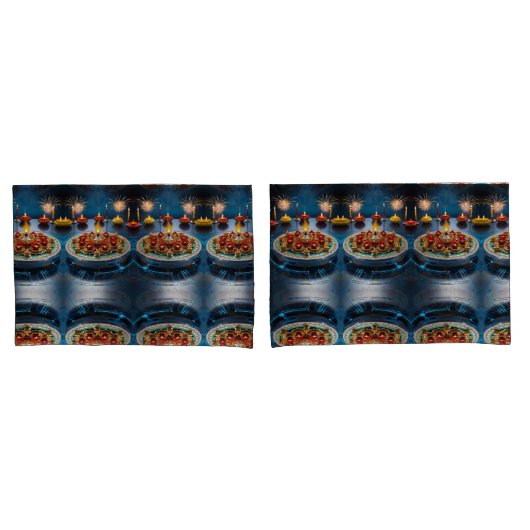 ディワリの意義と歴史 枕カバー (フロントセット)