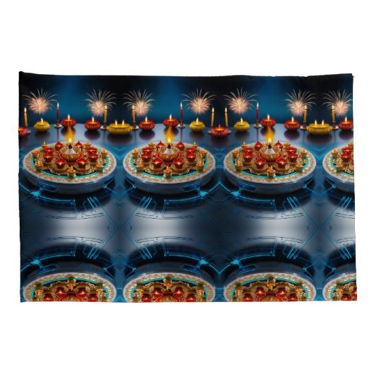 ディワリの意義と歴史 枕カバー (裏面-右)