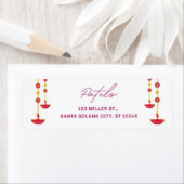 ディワリインディアンテーマ差出人住所ラベル ラベル (インサイチュ)