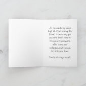 ディワリインディアンフェスティバルの光とガネーシャ カード (内部)