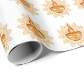 ディワリインディアンマンダラエスニックディヤランプ ラッピングペーパー (ロールコーナー)