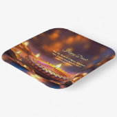 ディワリオレンジブラウンゴールデンランプディヤス ペーパープレート (傾斜あり)