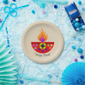 ディワリカラフルランプディヤ ペーパープレート (パーティー)