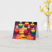 ディワリカード1 カード (黄色い花)