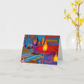 ディワリカード3 カード (黄色い花)