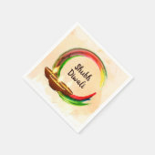 ディワリディヤス水彩画 スタンダードカクテルナプキン (角)