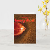 ディワリパーソナライズされたグリーティングカード カード (黄色い花)