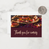 ディワリパーティー – ありがとうござ来う ノートカード (正面/裏面インサイチュ)