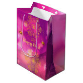 ディワリパープル金ゴールドマンダラランプ ミディアムペーパーバッグ (正面アングル)