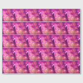 ディワリパープル金ゴールドマンダラランプ ラッピングペーパー (フラット)