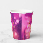 ディワリパープル金ゴールドマンダラランプ 紙コップ (右)