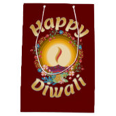 ディワリフェスティバル・オブ・ライツヒンドゥー・シーク・ジェイン ミディアムペーパーバッグ (裏面)