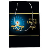 ディワリブルーキャンドル ミディアムペーパーバッグ (正面)