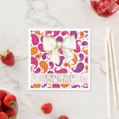 ディワリペイズリーホワイトボウナプキン スタンダードカクテルナプキン (インサイチュ)