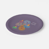 ディワリペイズリー、ランプ ペーパープレート (アングル)