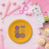 ディワリマンダラスサフラン ペーパープレート (パーティー)