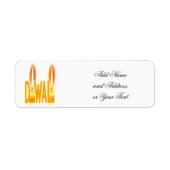 ディワリライトタイポグラフィキャンドル ラベル (正面)