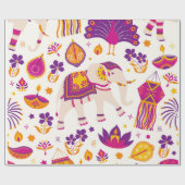 ディワリラッピング紙 ラッピングペーパー (フラット)