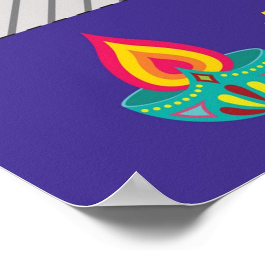 ディワリーパーティーの写真撮影用小道具 ポスター (角)