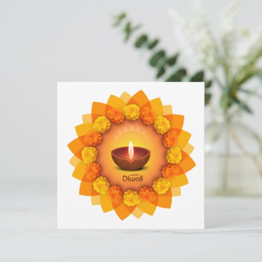 ディワリ伝統的ディヤマリゴールドフェスティバルオブライト シーズンカード (スタンド正面)