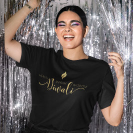 ディワリ健康富ウィズダム黄金デザイン Tシャツ