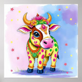 ディワリ変装の聖なる牛 ポスター (正面)