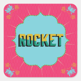 ディワリ広場のステッカー スクエアシール