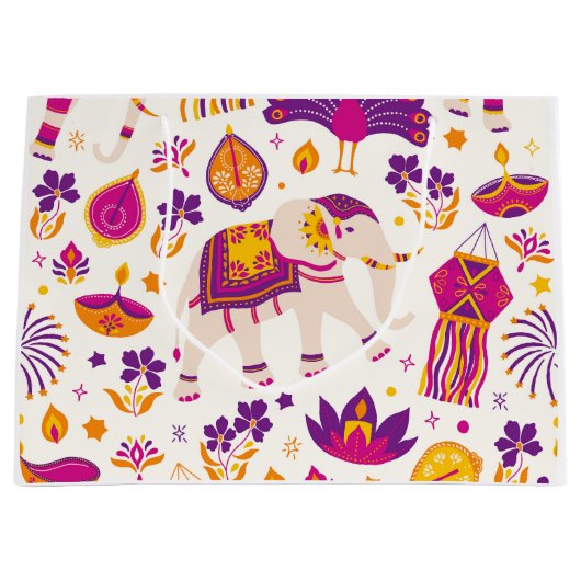 ディワリ抱き枕 ラージペーパーバッグ (正面)