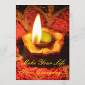 ディワリ招待状 招待状 (裏面)