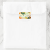 ディワリ挨拶(《写真》ぼけ味) ラウンドシール (バッグ)