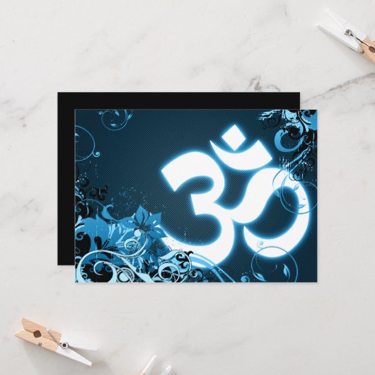 ディワリ挨拶： hi-fi om カード (正面/裏面インサイチュ)