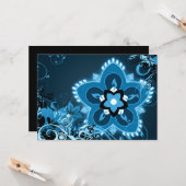 ディワリ挨拶: hi-fi rangoli カード (正面/裏面インサイチュ)